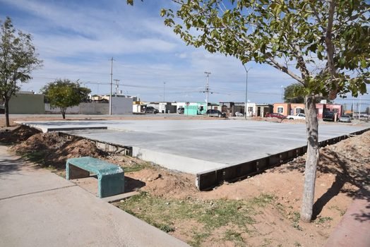 Inicia municipio construcción de parque en colonia Valle de Oriente