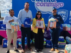 Participa Jorge Aldana en entrega de kits infantiles por parte de Gobierno del Estado